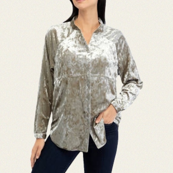 Cupio Tops - Cupio Crushed Velvet Tunic